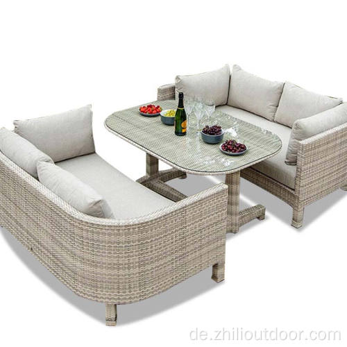 Outdoor Ecksofa Outdoor Möbel Weidensofa Set